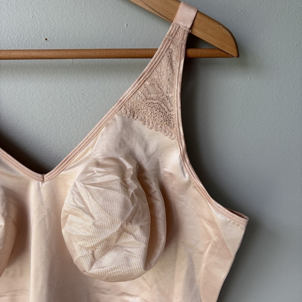NEW RUBY RIBBON PIN UP CAMI WOMENS size 50 Pale Nude Lace Shapewear - Picture 5 of 12